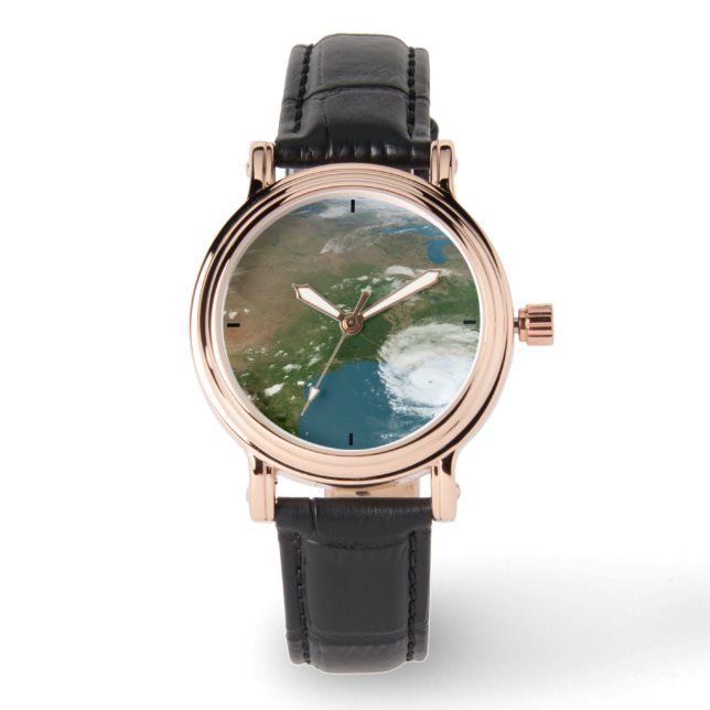 Montre La Planète Panoramique Terre Et Les Etats-Unis. (Recto)