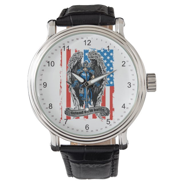 Montre La police de St. Michael nous défend au combat (devant)