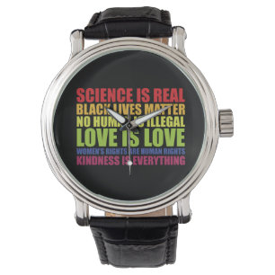 Montre La science est une vraie vie noire matière LGBT Pr
