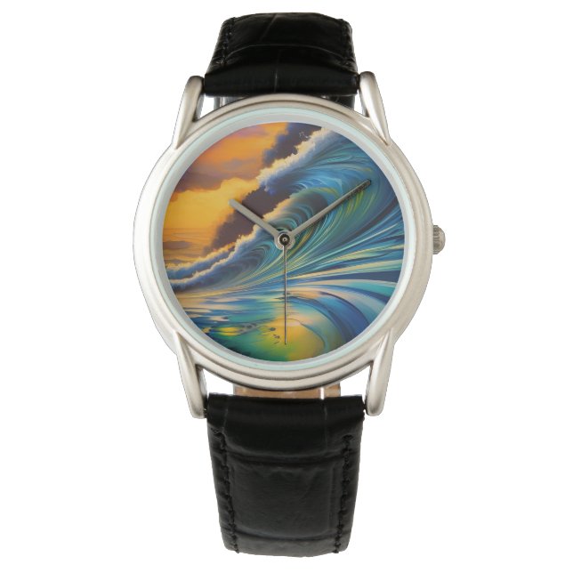 Montre La vague au lever du soleil (devant)