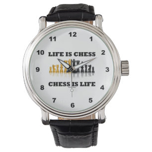 Montre La vie est des échecs d'échecs est dire de geek