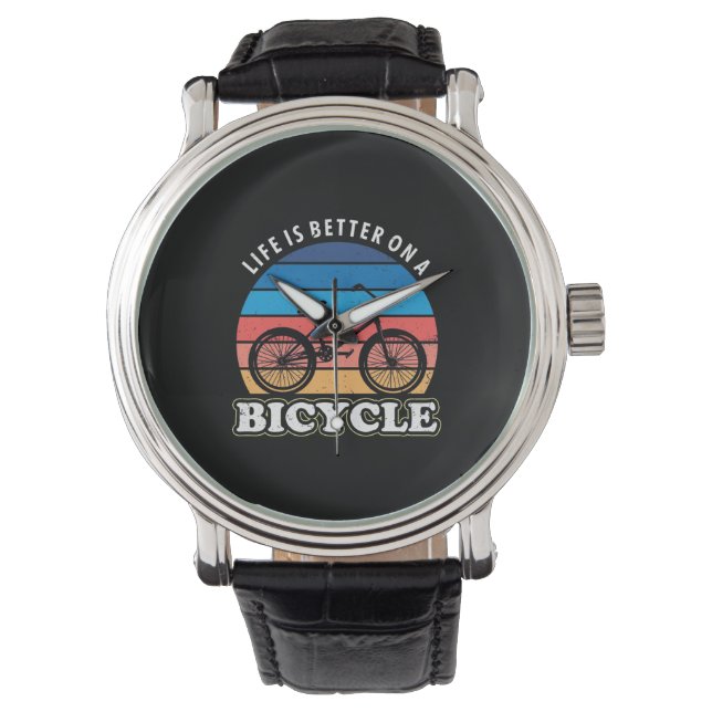 Montre La Vie Est Mieux À Vélo (devant)