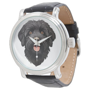Montre Labradoodle Chien noir