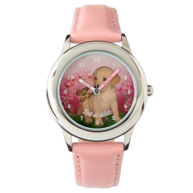 Montre Labrador Retriever Puppy Imaginaire Art personnali (devant)