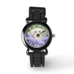 Montre Labrador Retriever Puppy Painting Original Chien A