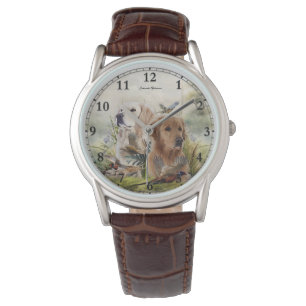 Montre Labrador Retrivers avec faisan, Art