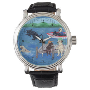 Montre Lac Fun Labradors Peinture