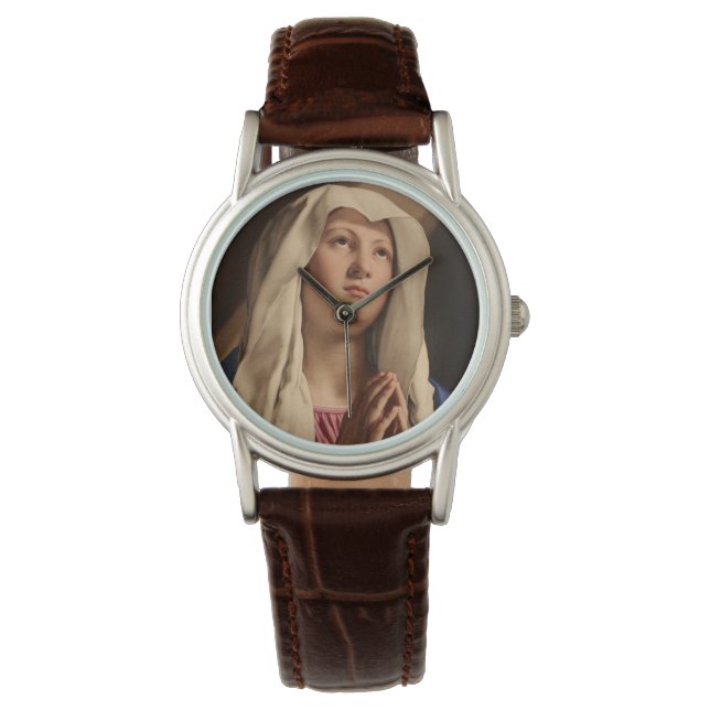 Montre Lady Madonna Praying (Vierge Marie) (Art chrétien) (devant)