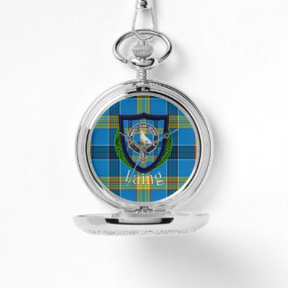 Montre Laing Scottish Clan Tartan & Crest