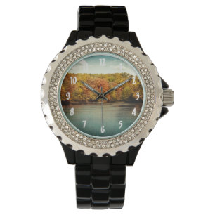Montre Lake Forest Trees Water Wrist Watch