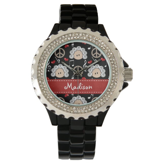 Montre L'amour de la paix personnalisée Beethoven (devant)