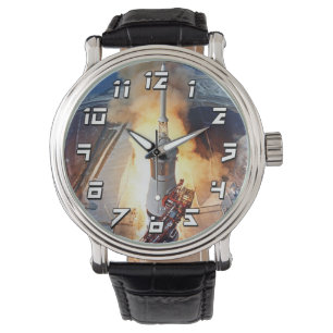 Montre Lancement de la fusée d'atterrissage sur la Lune d