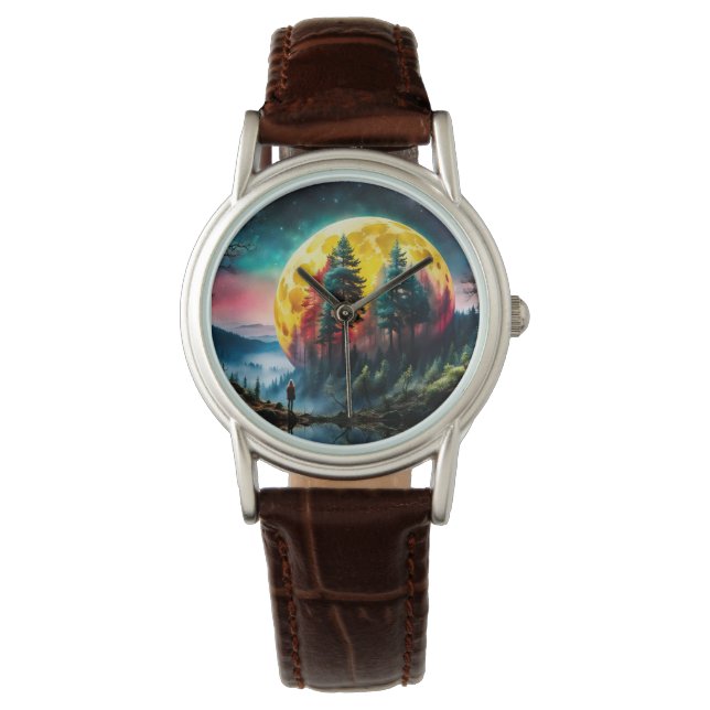 Montre Landing lunaire, la lune de cadre (devant)
