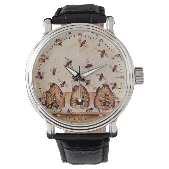 MONTRE L'APICULTURE DE RUCHES/APICULTEUR D'ABEILLE DE (devant)