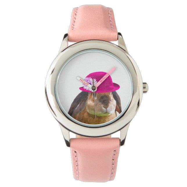 Montre lapin lapin mignon drôle fille animal enfants enfa (devant)