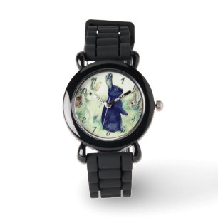 Montre lapins vintages, pâques heureux