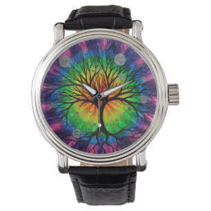 Montre L'arbre de vie et l'arc en ciel