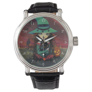 Montre L'art de la sorcière d'Halloween
