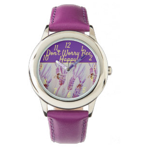 Montre L'art floral violet de lavande ne vous inquiétez p