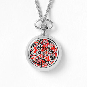 Montre L'art populaire ukrainien motif floral abstact