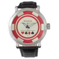 Las Vegas Poker Chip Casino Off White Red