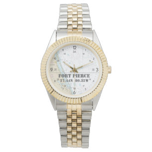 Montre Latitude Longitude Fort Pierce FL Carte Nautique