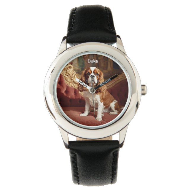 Montre Le Cavalier du roi Charles Kid personnalisé (devant)