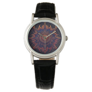 Montre Le chemin éclairé : Mandala des yeux flamboyants