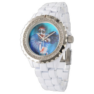 Montre Le clown de SlipperyJoe Happy Halloween rouge b