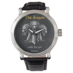 Montre Le Dragon avec la fille tatouage - Drôle sombre