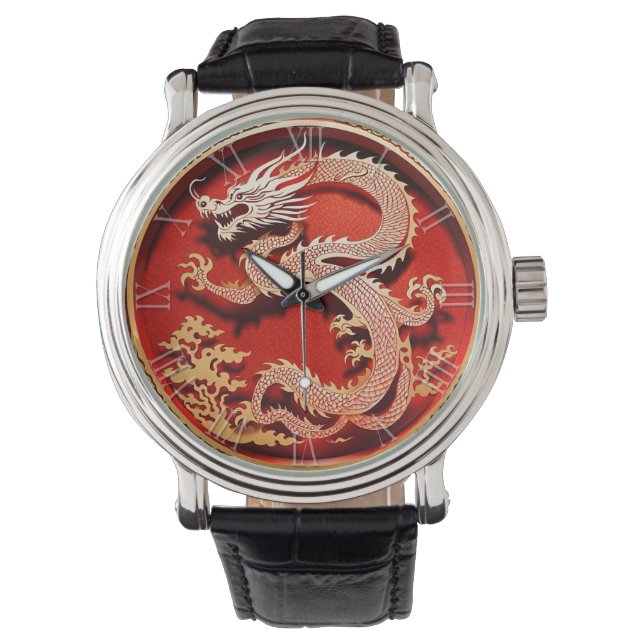 Montre Le dragon du Nouvel An chinois 2024 MW "coupé en p (devant)