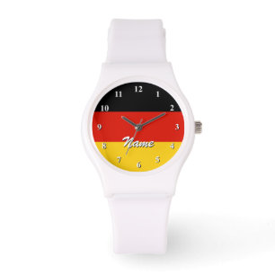 Montre Le drapeau allemand observe   Personalizable avec