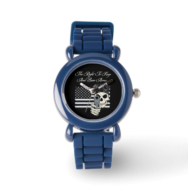 Montre Le Droit De Garder Et D'Porter Des Armes Wristwatc (Recto)