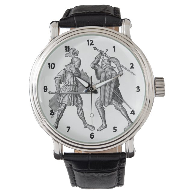 Montre Le guerrier de l'espadon de style européen (devant)