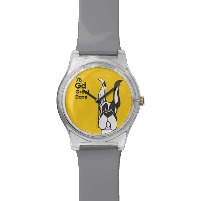 Montre Le harlequin great dane a cultivé des oreilles - (Fermer)