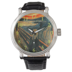 Montre Le hurlement Munch Art Moderne Abstrait