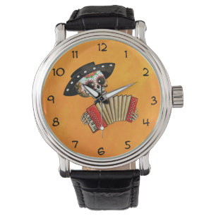 Montre Le jour du mariachi mort d'EL de squelette