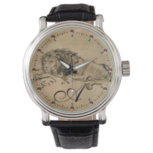 Montre LE LION DU CAP, Brown Sepia Monogramme