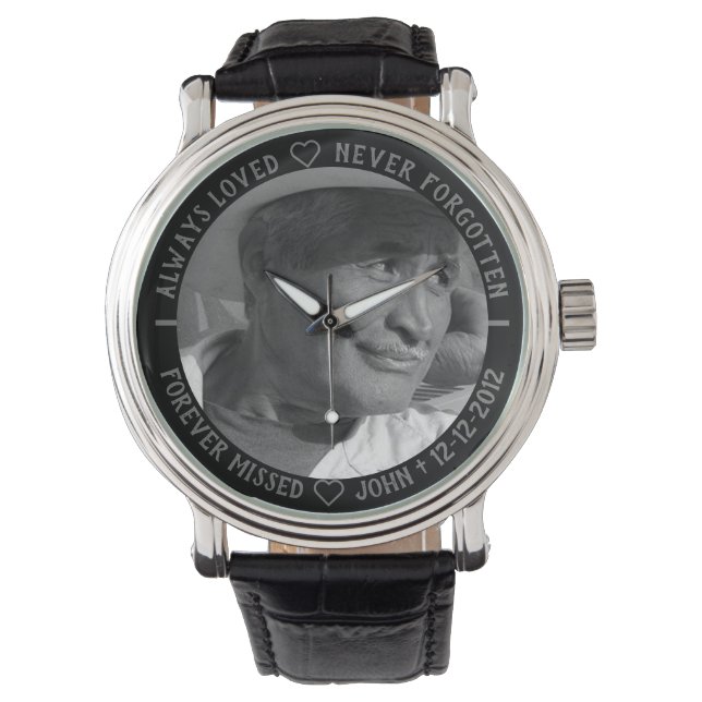 Montre Le mémorial du Modèle photo de Keepsaké jamais oub (devant)