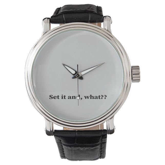 Montre Le mettre et quoi ? (devant)