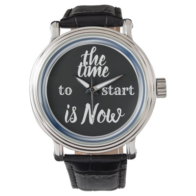 Montre Le moment de commencer est MAINTENANT une citation (devant)