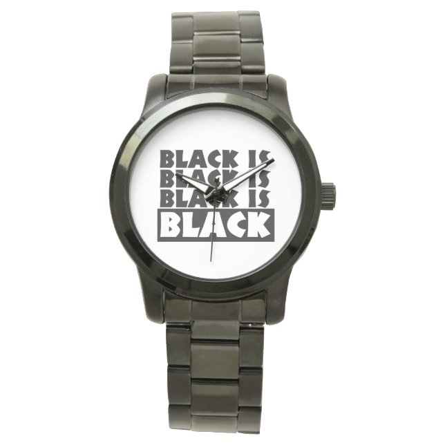 Montre Le noir est noir (devant)