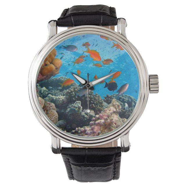Montre Le poisson sous-marin et le corail (devant)