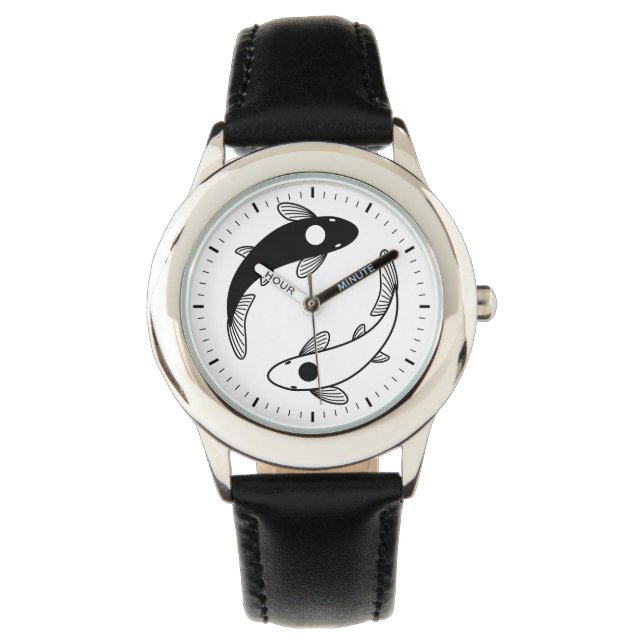 Montre Le poisson Yin Yang Koi (devant)