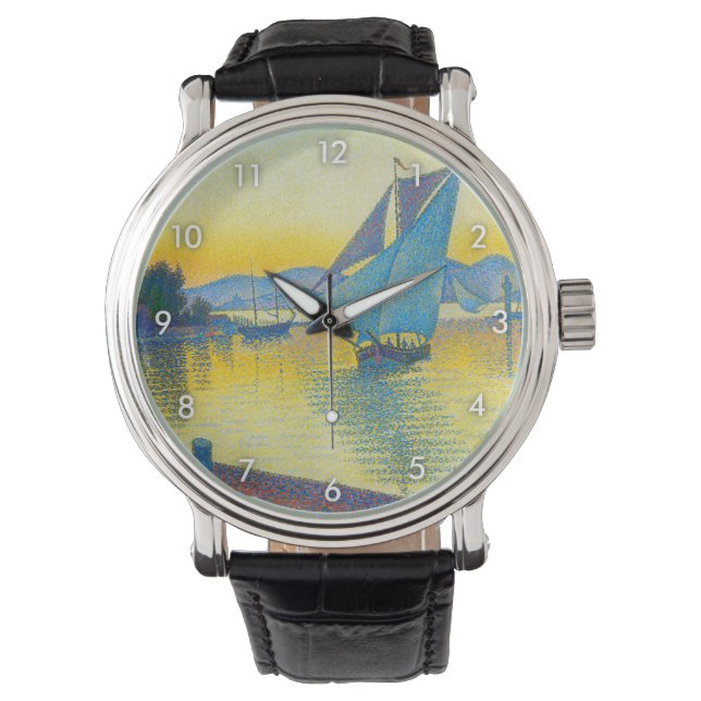 Montre Le port au coucher du soleil, Signac (devant)