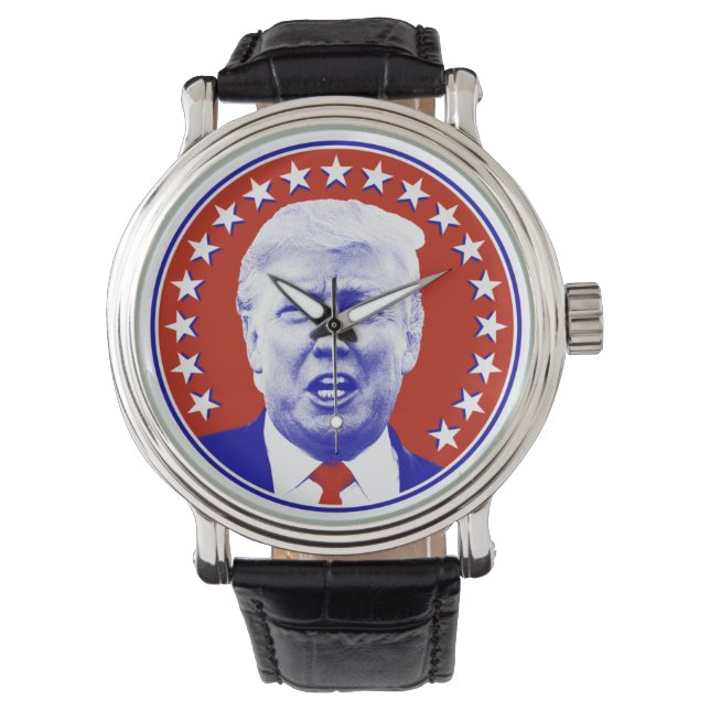 Montre Le président Donald Trump en rouge (devant)