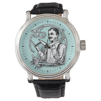 Montre Le rasage classique d'un homme