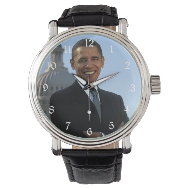 Montre Le sénateur Portrait, le président américain Barac (devant)