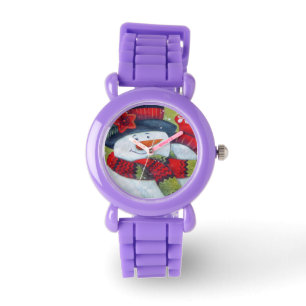 Montre Le Snowman porte l'écharpe