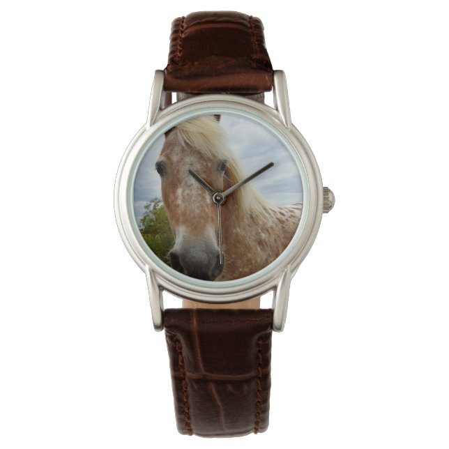 Montre "Le sucre : la grâce de l'Appaloosa" (devant)